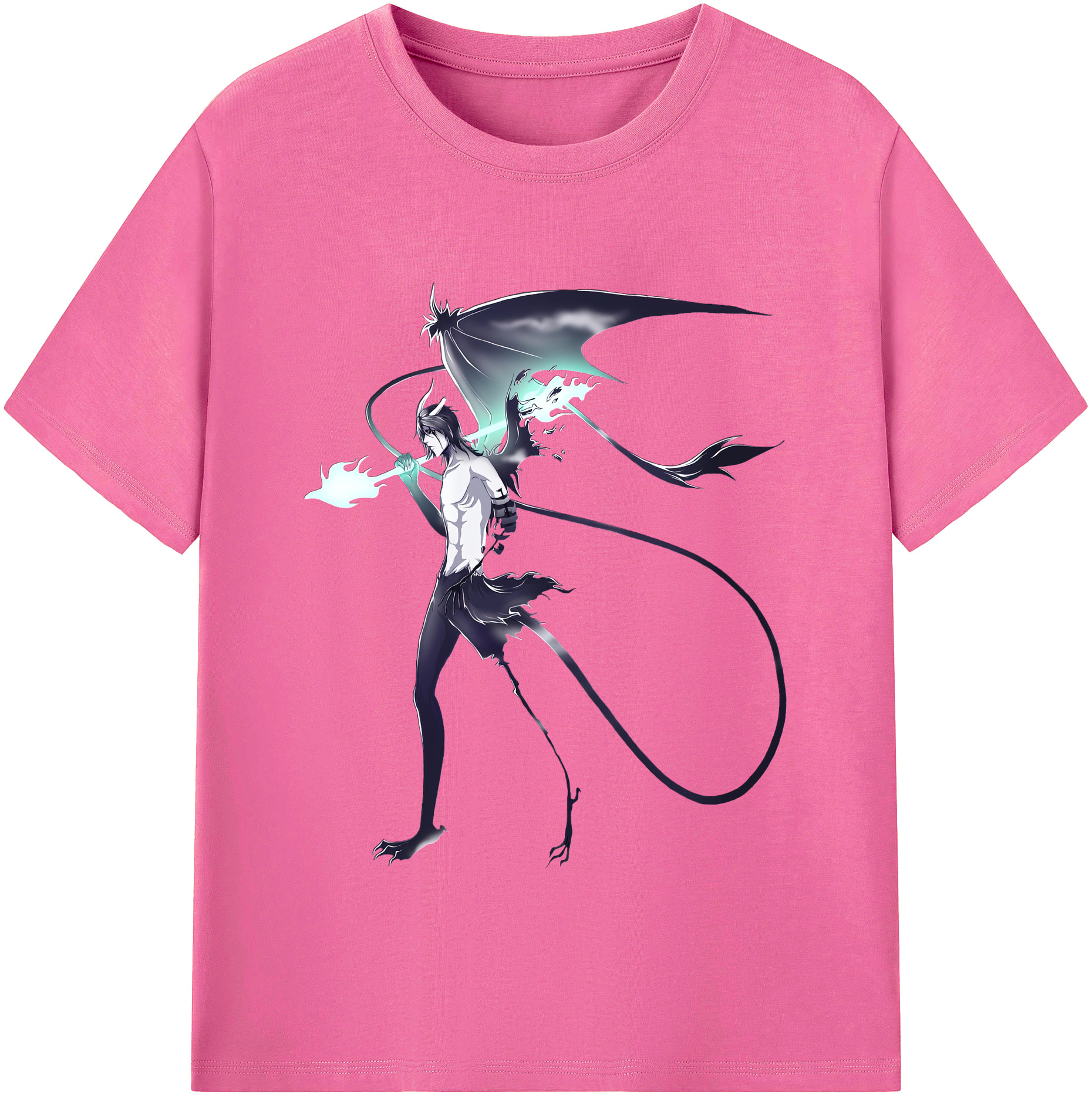 （画像用） ブリーチ ウルキオラ·シファー BLEACH Ulquiorra cifer レディースカジュアルプリントTシャツ（綿100％）